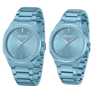 Kenneth Cole Kenneth Cole Quartz Analog Blue Dial With Blue Stainless Steel Strap Watch for Couple