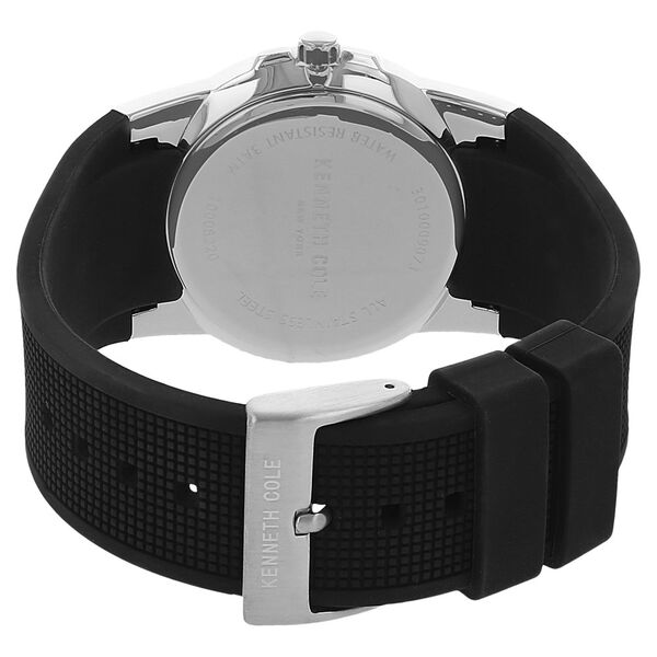 Kenneth Cole Quartz Multifunction Black Dial Silicone Strap Watch for Men - image number 3