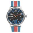 Fastrack Varsity Quartz Analog Yellow Dial Leather Strap Watch for Guys