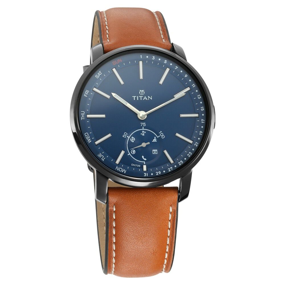 Mens smart watch leather strap on sale