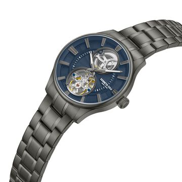 Kenneth Cole Automatic Blue Dial With Grey Stainless Steel Strap Watch For Men