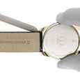 22 mm Black Genuine Leather Strap for Men - image number 5
