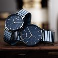 Sonata Soulmate Quartz Analog Blue Dial Blue Stainless Steel Strap Watch For Couple - image number 0