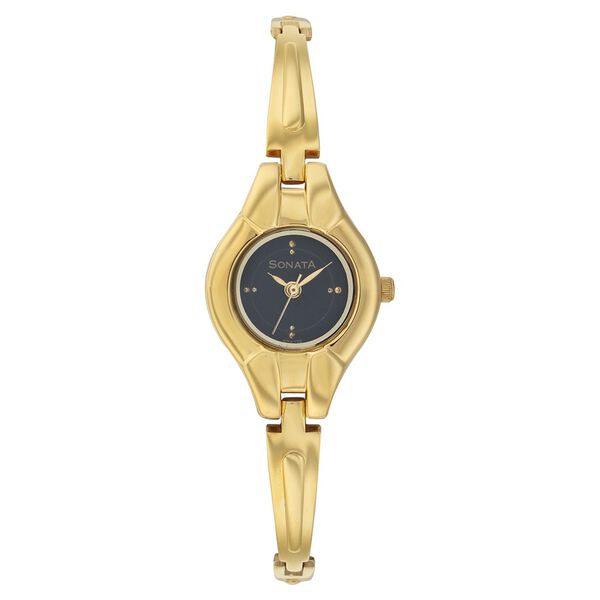 Sonata Quartz Analog Black Dial Strap Watch for Women - image number 0