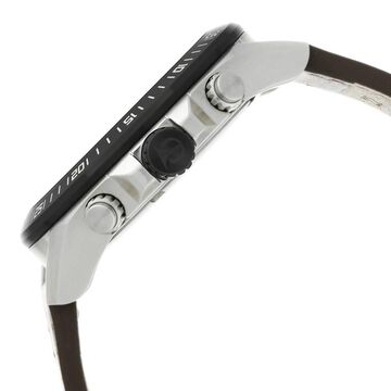 Titan Octane Black Dial Chronograph Leather Strap watch for Men