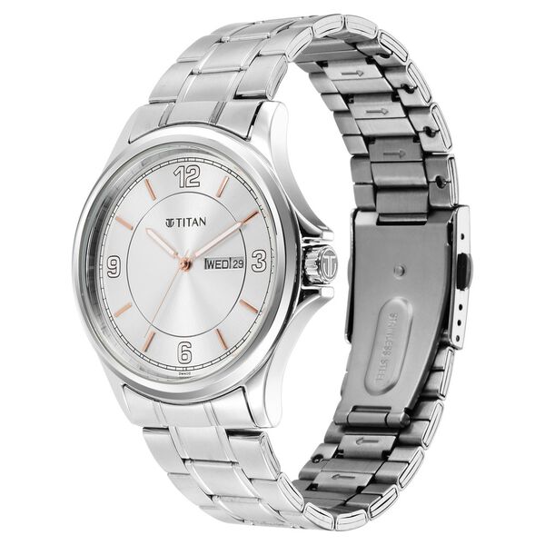 Titan Trendsetters Light Champ Dial Analog Stainless Steel Strap watch for Men - image number 2