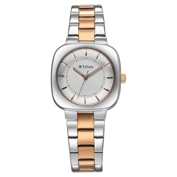 Titan Horizon Quartz Analog Silver Dial Stainless Steel Strap Watch For Women - image number 0