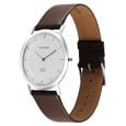 Titan Edge Silver Dial Analog Stainless Steel Leather Strap Watch for Men - image number 5