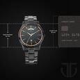 Titan Quartz Analog with Day and Date Black Dial Black Stainless Steel Strap Watch For Men - image number 2