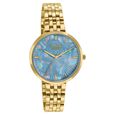 Poze By Sonata Quartz Analog Blue Mother Of Pearl Dial Rose Gold Stainless Steel Strap Watch For Women - image number 2