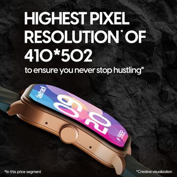 Fastrack Limitless FS2 Pro Smartwatch with 4.97cm Super AMOLED Arched Display, Functional Crown, Resolution of 410X502