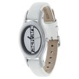 Fastrack Quartz Analog White Dial Leather Strap Watch for Girls