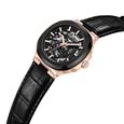 Kenneth Cole Automatic Black Dial With Black Leather Strap Watch For Men - image number 3