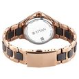 Titan Glamour Quartz Multifunction Grey Dial Two Toned Steel & Ceramic Strap Watch For Women - image number 5
