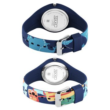 Zoop Parent & Child Analog Pair Watch with White Dial & Multicoloured Strap for Boys Girls Kids, from House of Titan