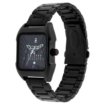 Fastrack Gamify Quartz Analog with Day and Date Black Dial Metal Strap Watch for Guys