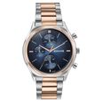 Sonata Festive Quartz Multifunction Blue Dial Silver Metal Strap Watch For Men