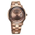 Titan Clasique Slim Quartz Analog with Date Coffee Brown Dial Stainless Steel Strap Watch For Men - image number 1