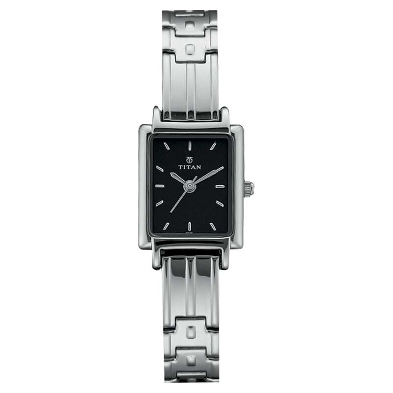 Titan Quartz Analog White Dial Watch for Women