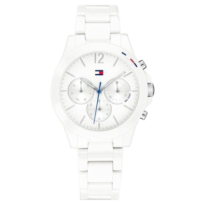 Tommy Hilfiger Ceramic Strap Watch for Women