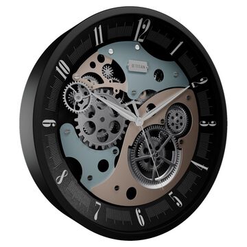 Titan Gear Wall Clock for Modern Homes With Silent Sweep Technology - 46 cm * 46 cm (Large)
