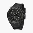 Cerruti 1881 Quartz Chronograph Black Dial Black Silicone Strap Watch For Men - image number 1