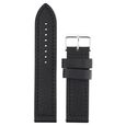 24 mm Black Genuine Leather Straps for Men - image number 0