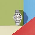 Sonata Poze Quartz Analog Champagne Dial Silver Colour Stainless Steel Strap Watch For Men - image number 0