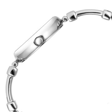 Titan Raga Showstopper Quartz Analog Silver Dial Metal Strap Watch for Women