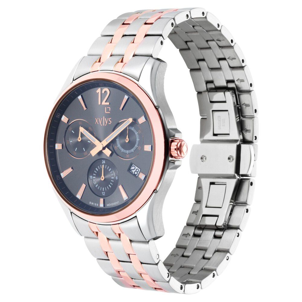 Buy Online Xylys Quartz Multifunction Grey Dial Stainless Steel
