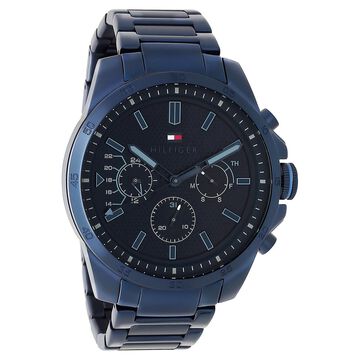 Tommy Hilfiger Quartz Analog Blue Dial Stainless Steel Strap Watch for Men