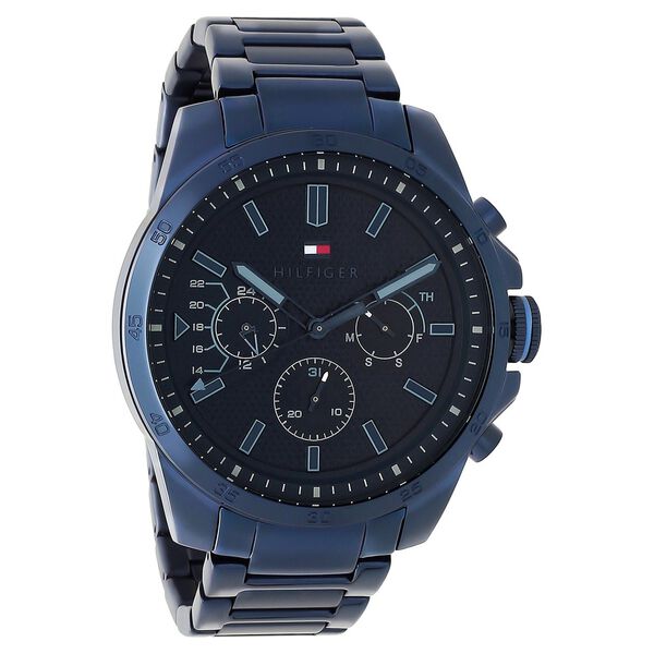 Tommy Hilfiger Quartz Analog Blue Dial Stainless Steel Strap Watch for Men - image number 1