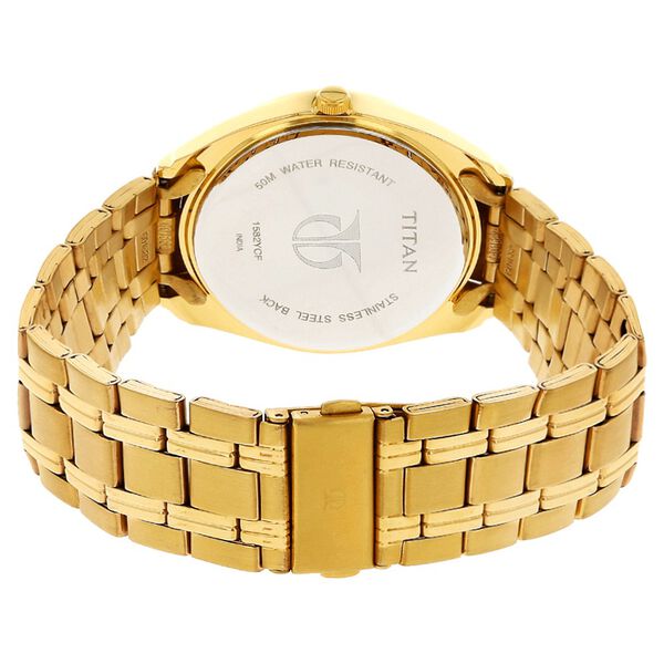 Titan Quartz Analog with Day and Date Silver Dial Stainless Steel Strap Watch for Men - image number 3
