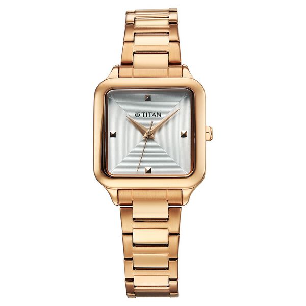 Titan Horizon Quartz Analog White Dial Stainless Steel Strap Watch For Women - image number 0