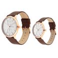 Titan Bandhan White Dial Quartz Multifunction Leather Strap watch for Couple - image number 2