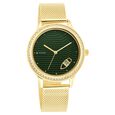 Titan Wander Light Brown Dial Analog Stainless Steel Strap Watch for Women