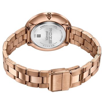 Sonata Poze Quartz Analog Beige Dial Stainless Steel Strap Watch For Women