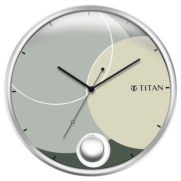 Titan's Modern Classic 35 cm Pendulum Clock: Silent, Clear, Timeless Elegance - image number 1