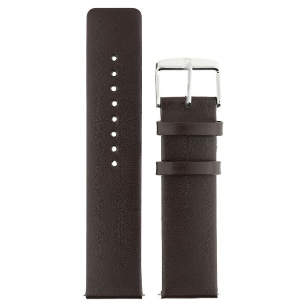 22 mm Brown Genuine Leather Strap for Men - image number 0