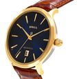 Titan Nebula Abhiyant 18k Gold Hand-Wound Mechanical Analog with Exhibition Caseback Leather Strap Watch for Men - image number 1
