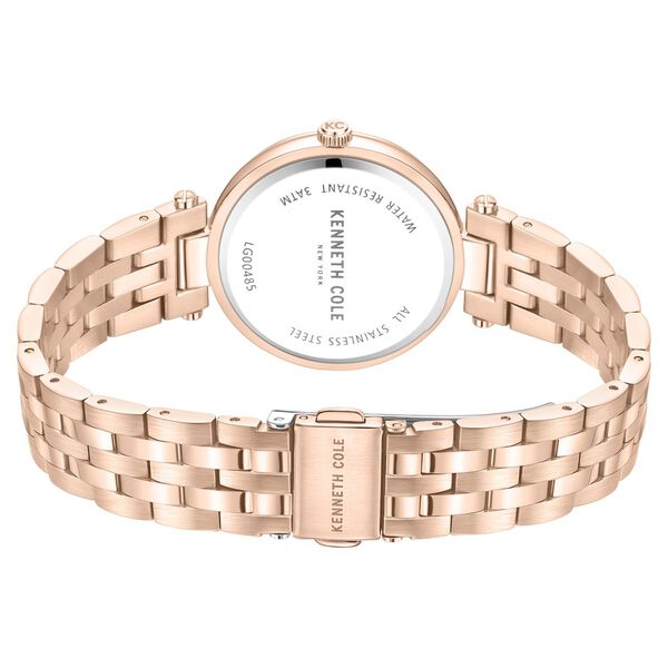 Kenneth Cole Quartz Analog Rose Gold Dial Stainless Steel Strap Watch For Women - image number 4
