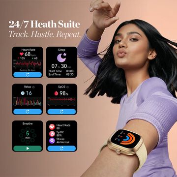 Fastrack Ryz Women Smartwatch with 1.72" Super Ultra VU Display, Functional Crown, HRM,SpO2 & Multiple Menu Styles