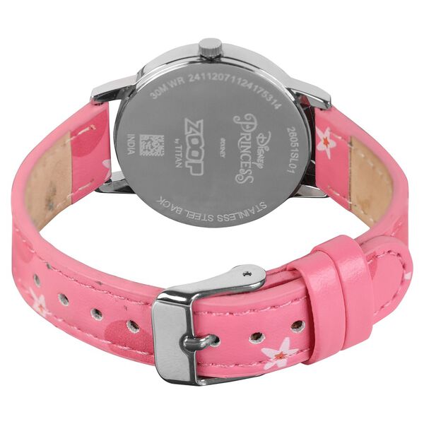Zoop Disney Snow White Analog Watch with Silver Dial & Pink Strap for Girls Kids, from House of Titan - image number 6