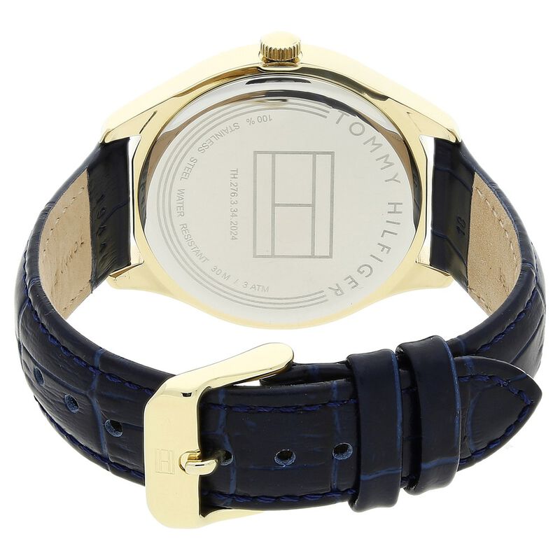 Tommy Hilfiger Quartz Analog Silver Dial Leather Strap Watch for Women - image number 3