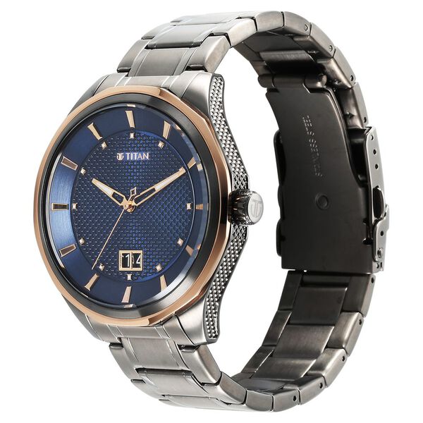 Titan Regalia Opulent Quartz Analog Silver Dial Silver Stainless Steel Strap Watch for Men - image number 2