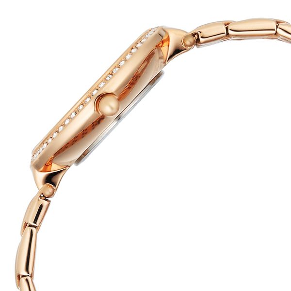 Titan Raga DEC Blaze Quartz Analog Brown Mother Of Pearl Dial Rose Gold Metal Strap Watch For Women - image number 4