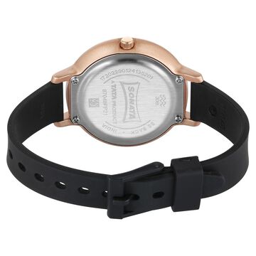 Sonata Splash Quartz Analog Black Dial Plastic Strap Watch for Women