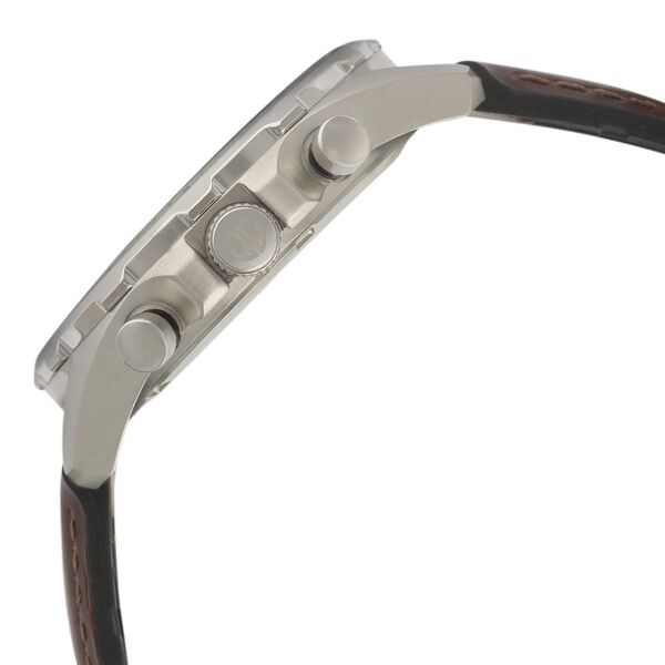 Titan Quartz Multifunction Silver Dial Silicone and Leather Strap watch for Men - image number 3