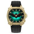 Police Batman Quartz Analog With Back light Black Round Dial Black Leather Strap Watch For Men - image number 1