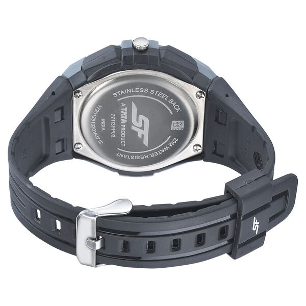 SF Turbo Quartz Analog Grey Dial PU Strap Watch for Men - image number 3